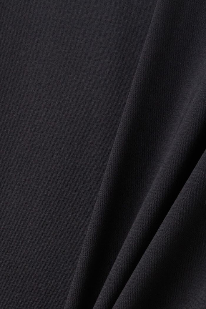Oblekové kalhoty z žerzeje piké, BLACK, detail image number 1