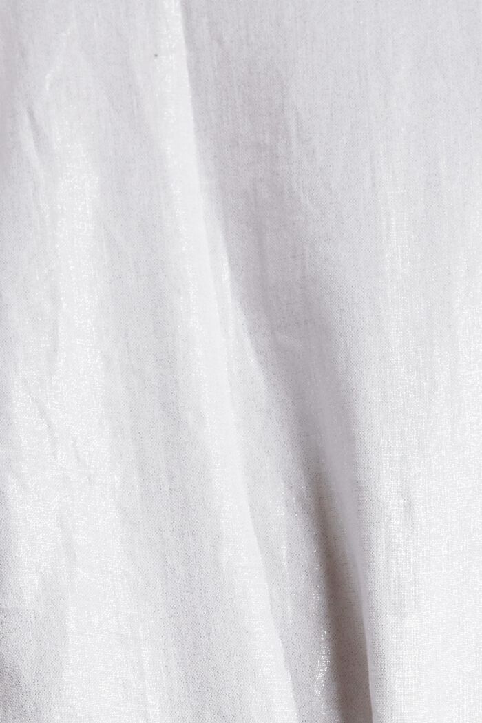 Tričko ze 100% lnu, WHITE, detail image number 4