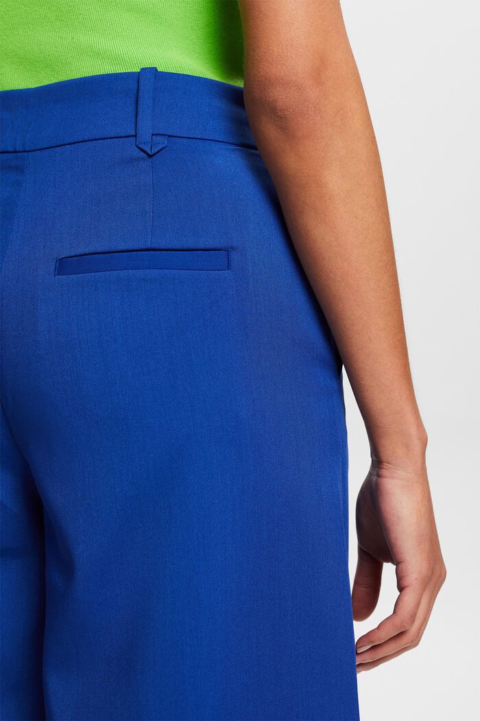 Keprové kalhoty se širokými nohavicemi, BRIGHT BLUE, detail image number 4