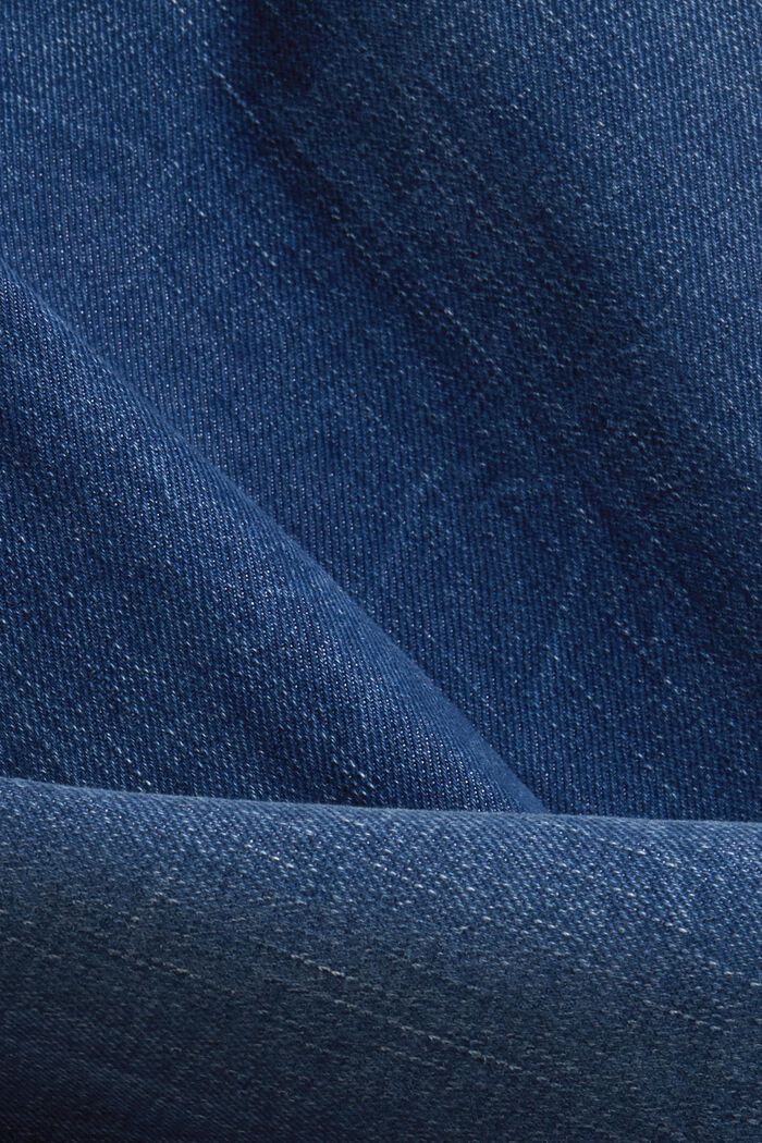 Z recyklovaného materiálu: zkrácené džíny s materiálem COOLMAX®, BLUE DARK WASHED, detail image number 4