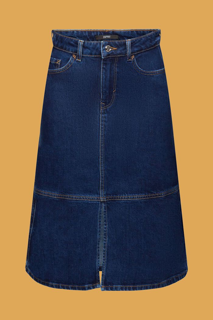 Denimová sukně s délkou po kolena, BLUE MEDIUM WASHED, detail image number 6