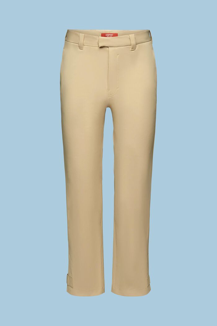 Teplákové kalhoty s rovným střihem straight fit, SAND, detail image number 6