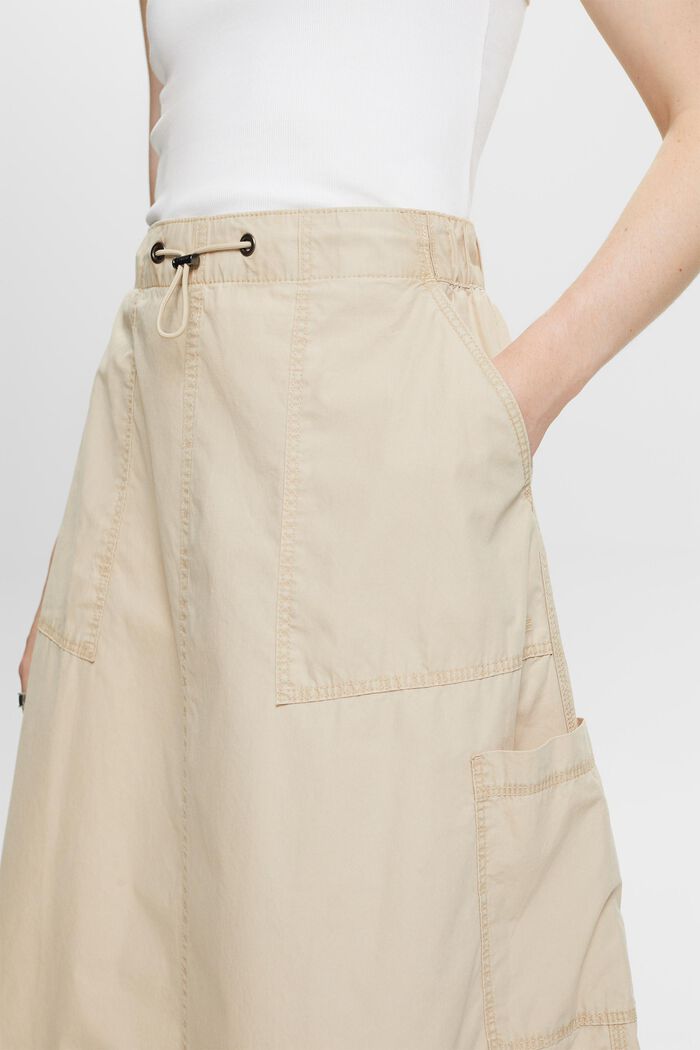 Natahovací cargo sukně, 100% bavlna, SAND, detail image number 2