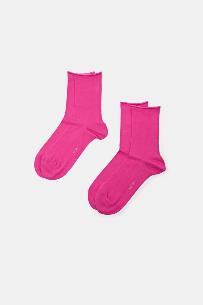 Ponožky z hrubé pleteniny, 2 páry, HOT PINK, detail image number 0