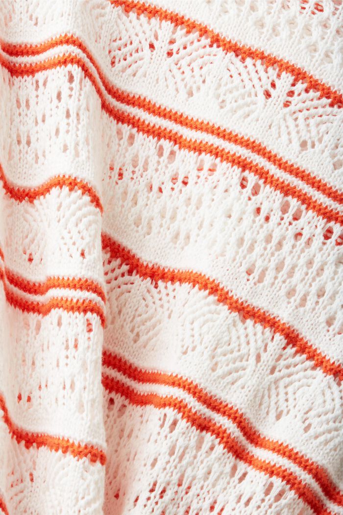 Strukturovaný svetr z udržitelné bavlny, NEW OFF WHITE, detail image number 5