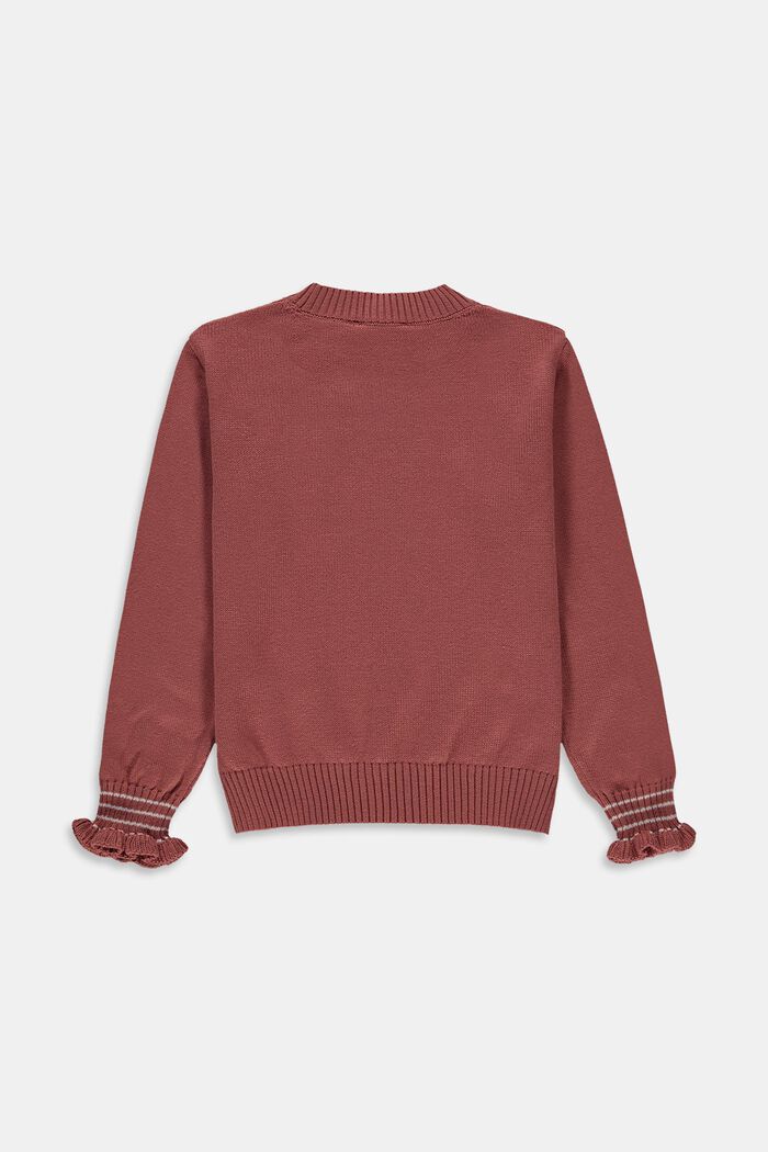 Pruhovaný pulovr ze směsi s bavlnou