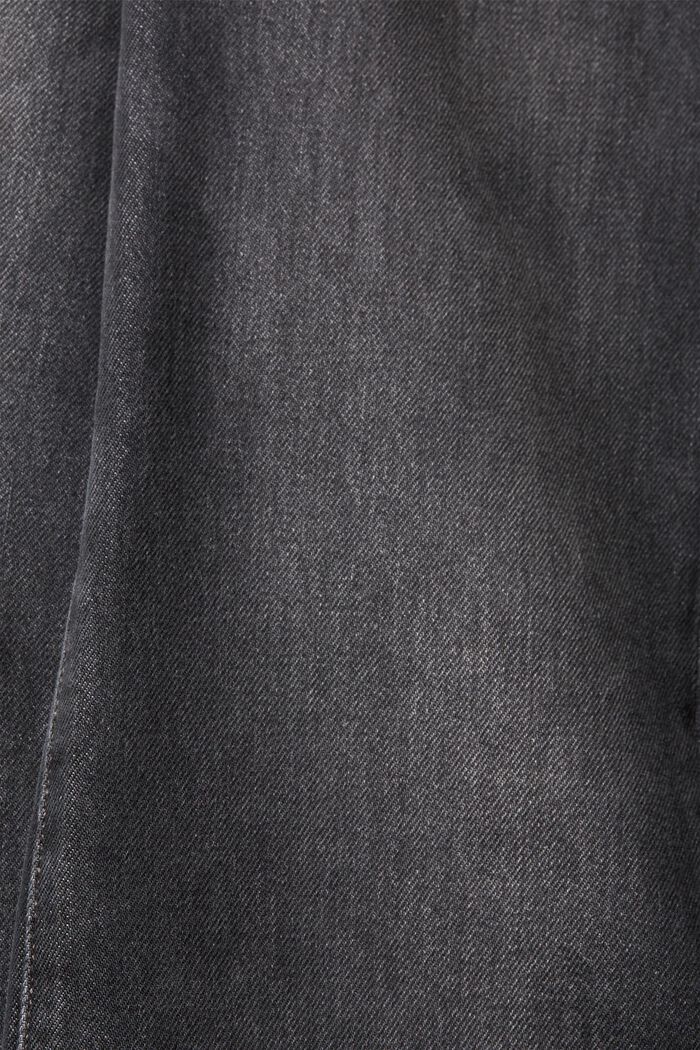 Western bootcut džíny, vysoký pas, žebrovaný detail, GREY MEDIUM WASHED, detail image number 5