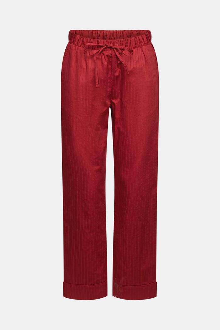 Pyžamové kalhoty ze 100% bavlny, CHERRY RED, detail image number 5