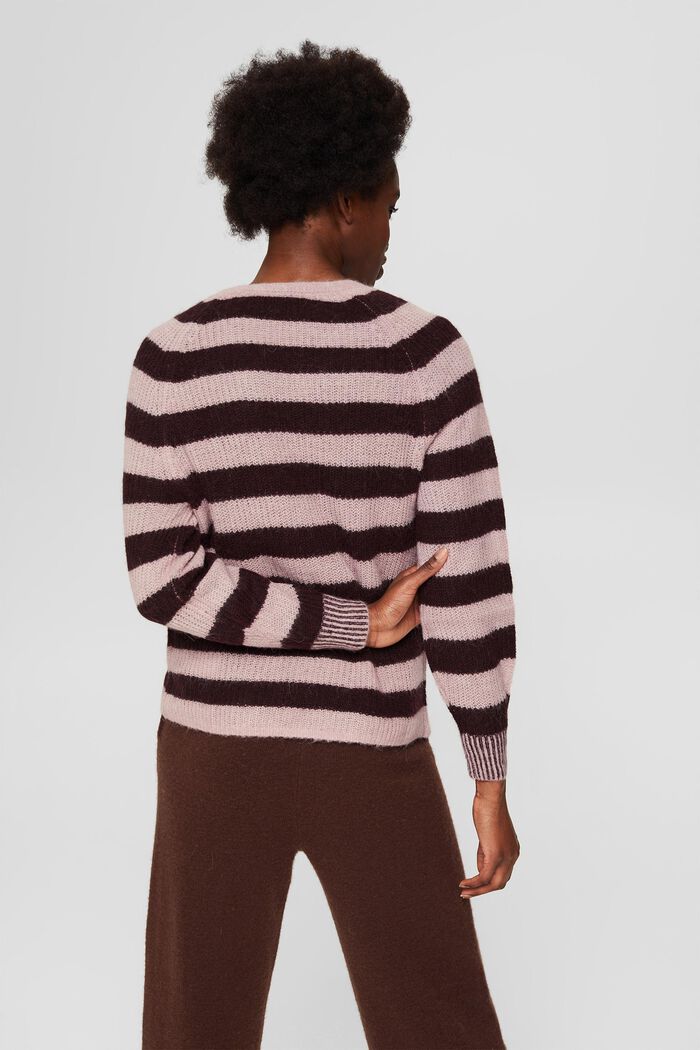 S vlnou/alpakou: pulovr se špičatým výstřihem, OLD PINK, detail image number 3