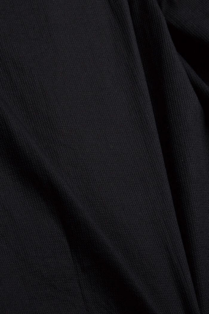 Košile se stojáčkem z bavlny, BLACK, detail image number 3