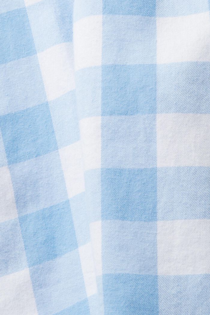 Flanelová košile z udržitelné bavlny s kárem vichy, BRIGHT BLUE, detail image number 7