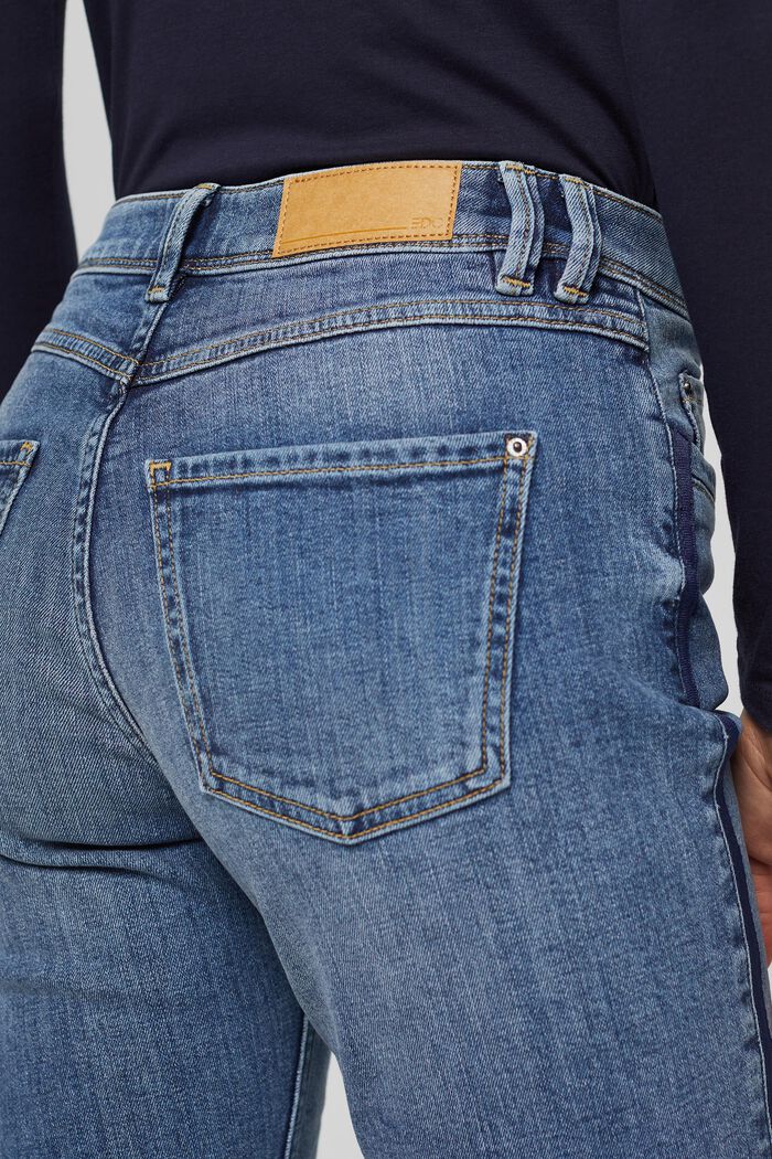 Strečové džíny s tkanými proužky, BLUE MEDIUM WASHED, detail image number 2