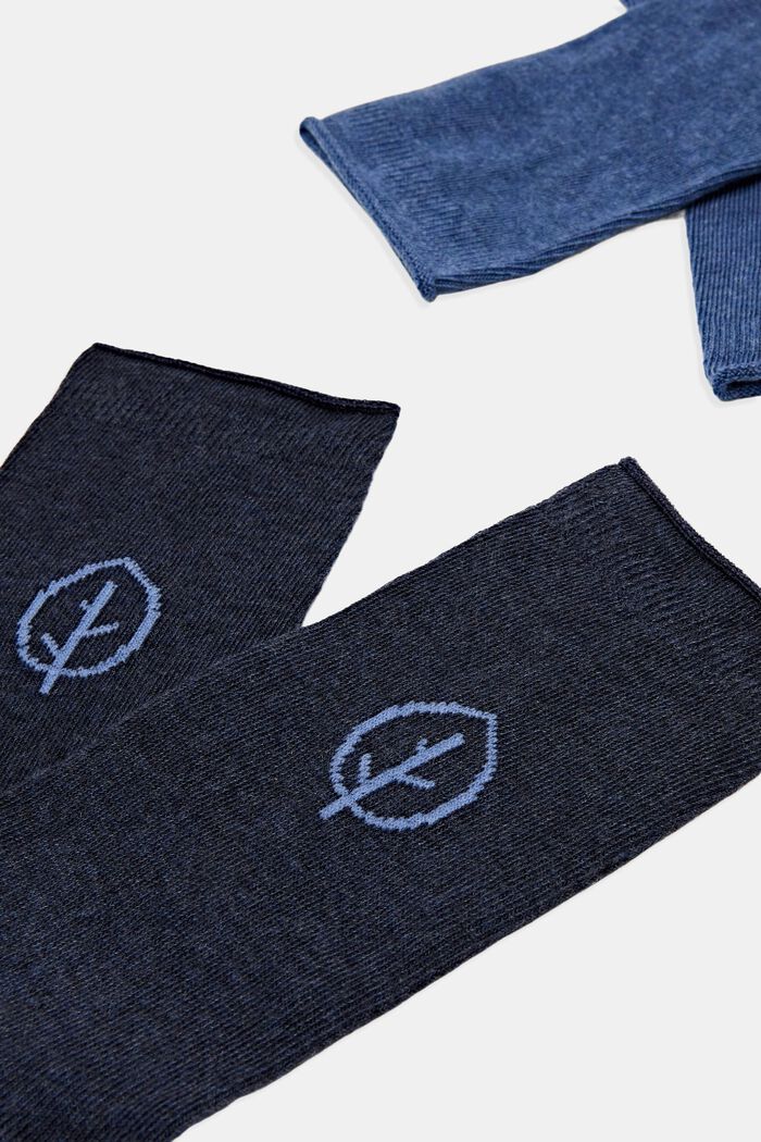 Dámské módní ponožky, 2 páry, NAVY/BLUE, detail image number 1