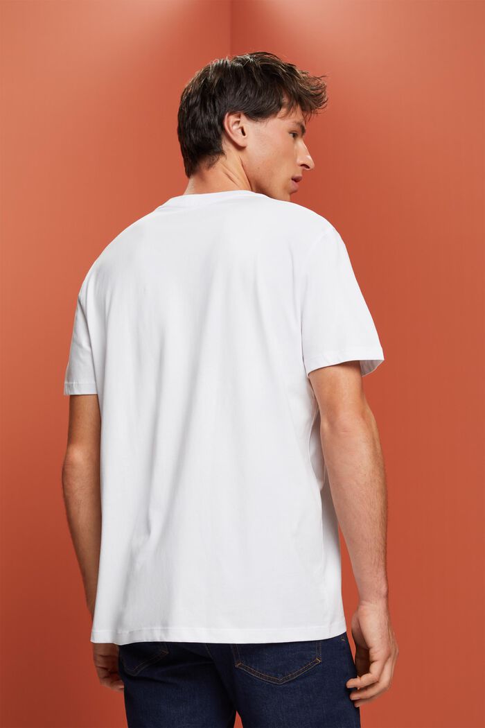 Tričko s logem, 100% bavlna, WHITE, detail image number 3