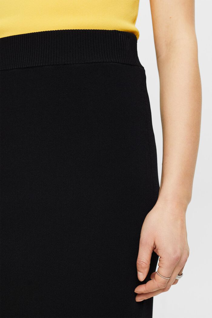 Midi sukně z materiálu Tech Knit, BLACK, detail image number 2