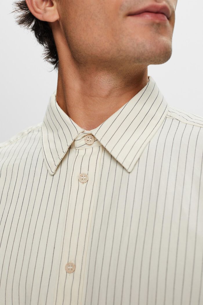Keprová košile s vlasovým proužkem, 100% bavlna, ICE, detail image number 1