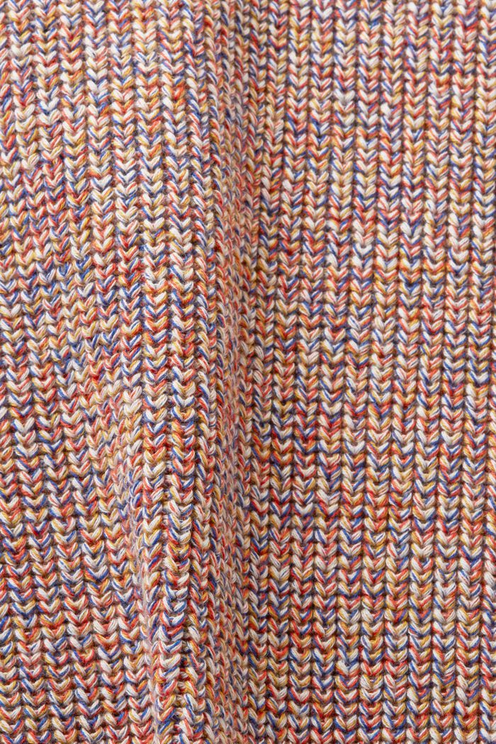 Bavlněný pulovr z žebrové pleteniny, AMBER YELLOW, detail image number 4
