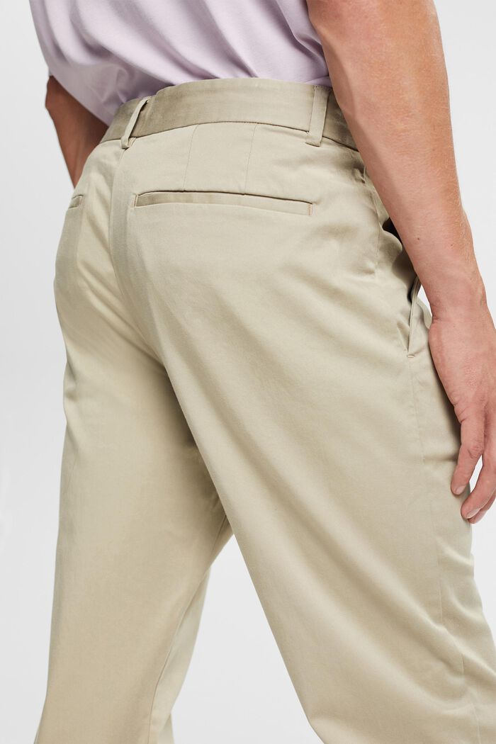 S materiálem TENCEL™: chino kalhoty, BEIGE, detail image number 4