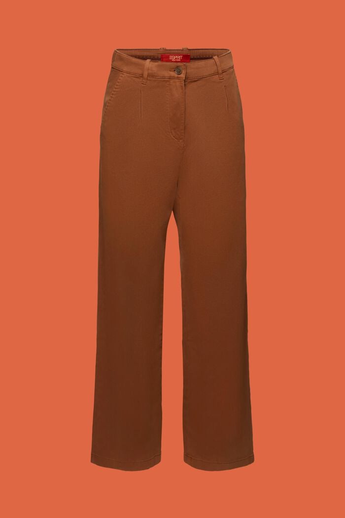 Kalhoty chino širokého střihu s vysokým pasem, BARK, detail image number 6