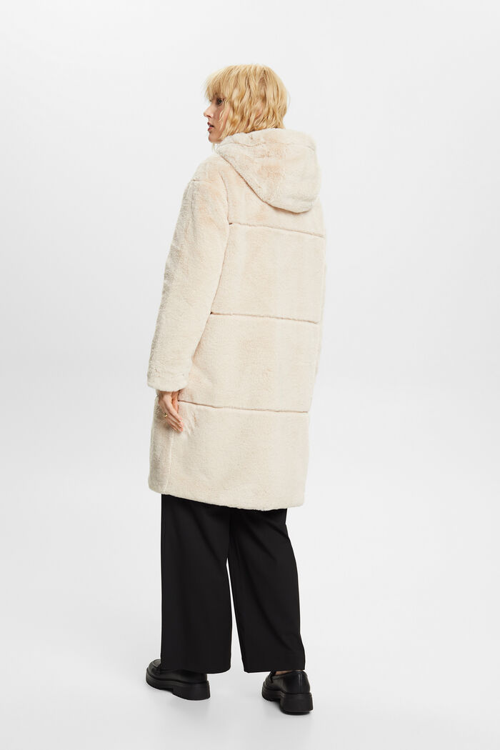 Kabát s kapucí, z umělé kožešiny, ICE, detail image number 3