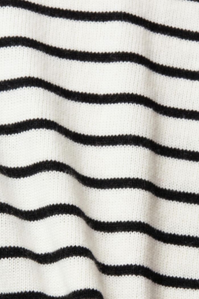 Pulovr s velmi krátkým rolákovým límcem, ze směsi s vlnou, LENZING™ ECOVERO™, OFF WHITE, detail image number 5