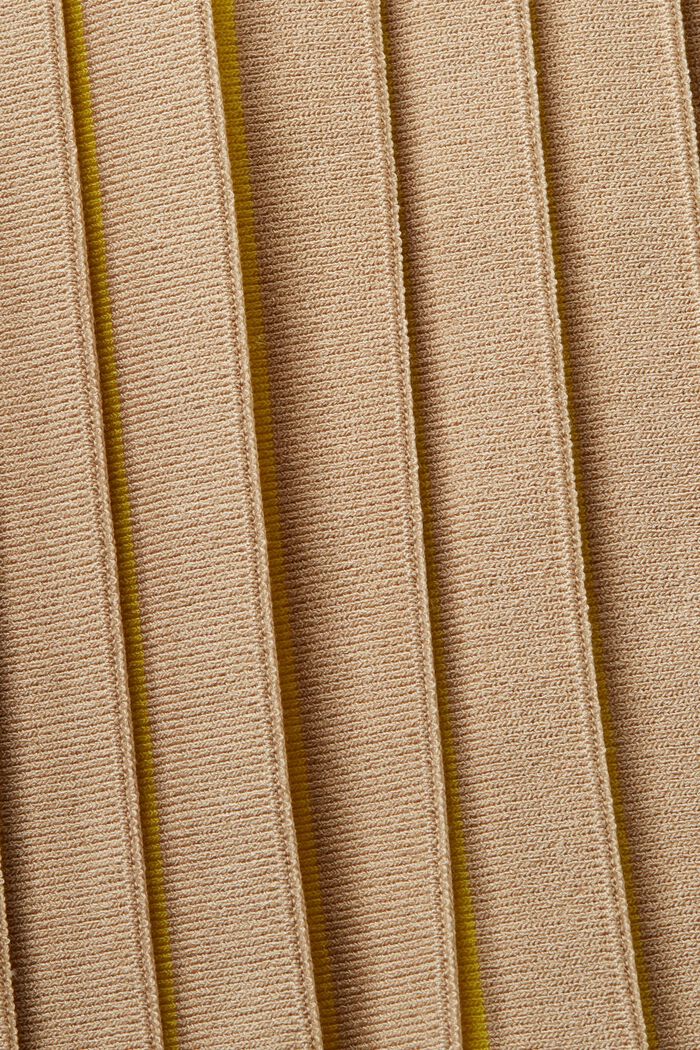 Minisukně z plisované pleteniny, SAND, detail image number 6