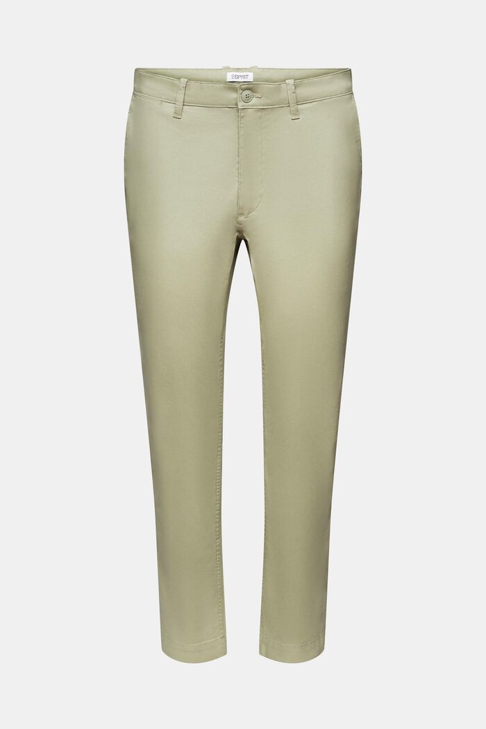 Kalhoty chino s úzkými nohavicemi, DUSTY GREEN, detail image number 6
