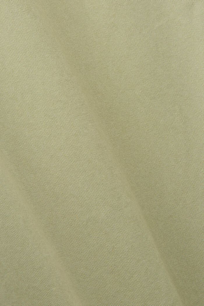 Košilové šaty z bavlny, LIGHT KHAKI, detail image number 5