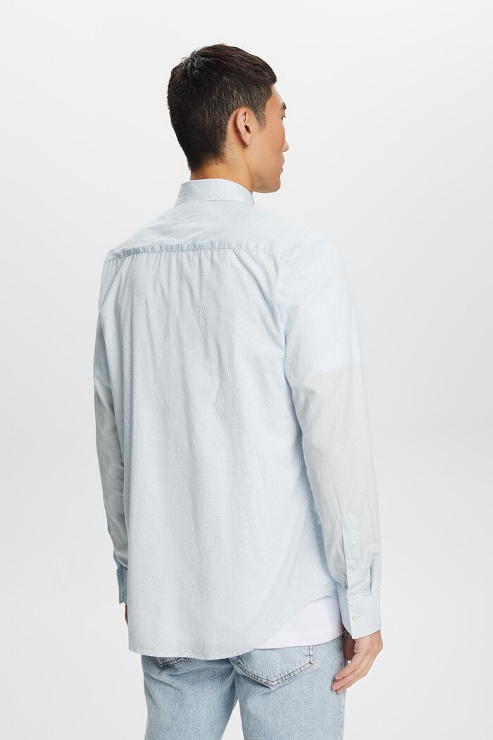 Bavlněná košile s potiskem a pohodlným střihem, WHITE, detail image number 3