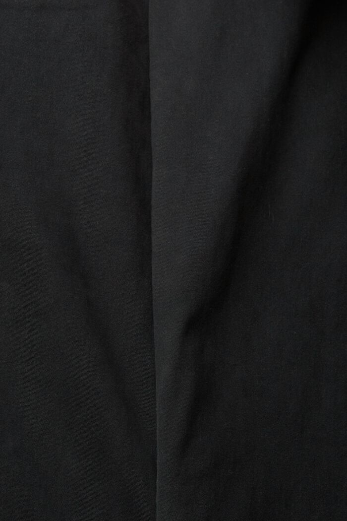 Kalhoty chino z bavlny, BLACK, detail image number 4