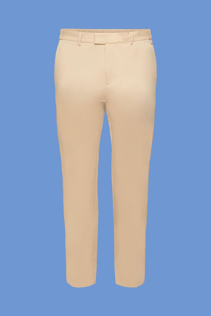 Chino kalhoty z popelínu, SAND, detail image number 7