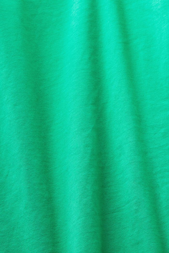 Tílko z bavlněného žerzeje, GREEN, detail image number 4