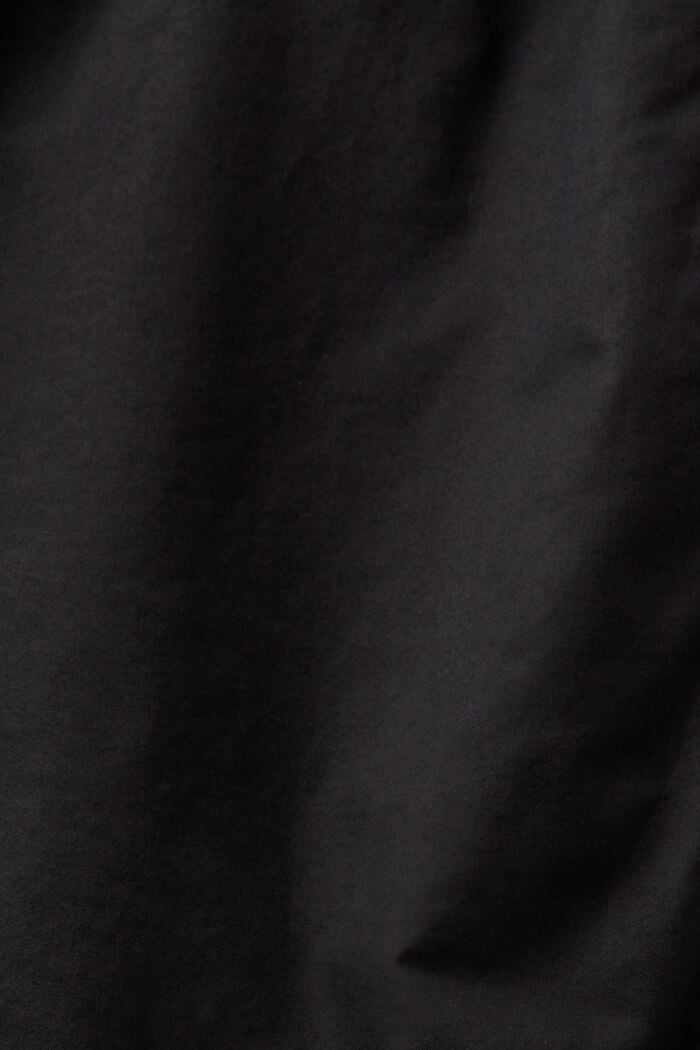 Popelínové kalhoty se širokými nohavicemi, BLACK, detail image number 6