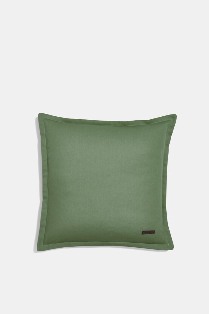 Dvoubarevný potah na polštář ze 100% bavlny, GREEN, detail image number 0