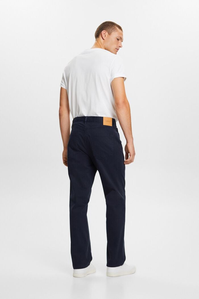 Klasické kalhoty s rovným střihem, NAVY, detail image number 3