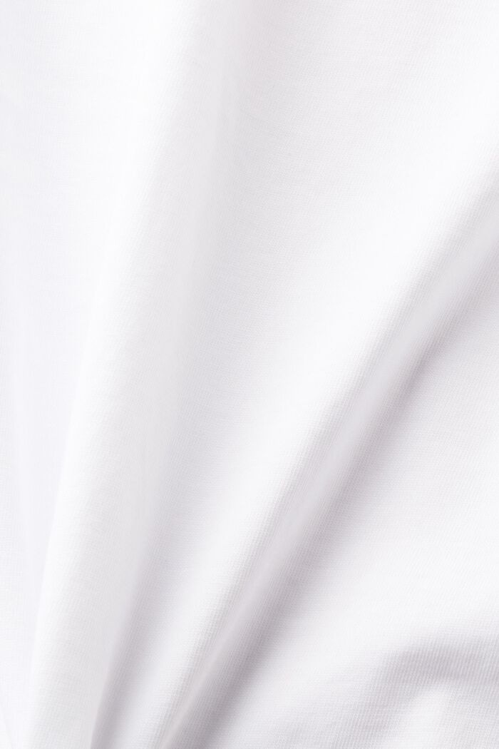 Žerzejové tričko henley, WHITE, detail image number 5