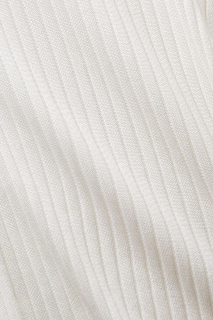 Žebrový pulovr s kulatým výstřihem, OFF WHITE, detail image number 5