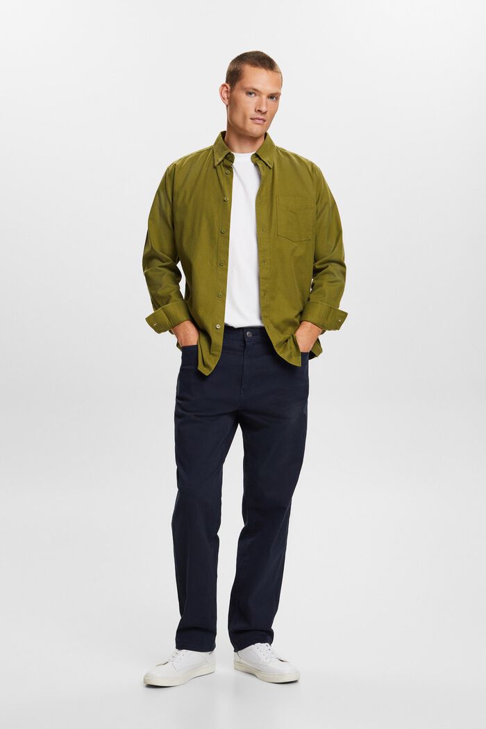 Klasické kalhoty s rovným střihem, NAVY, detail image number 2