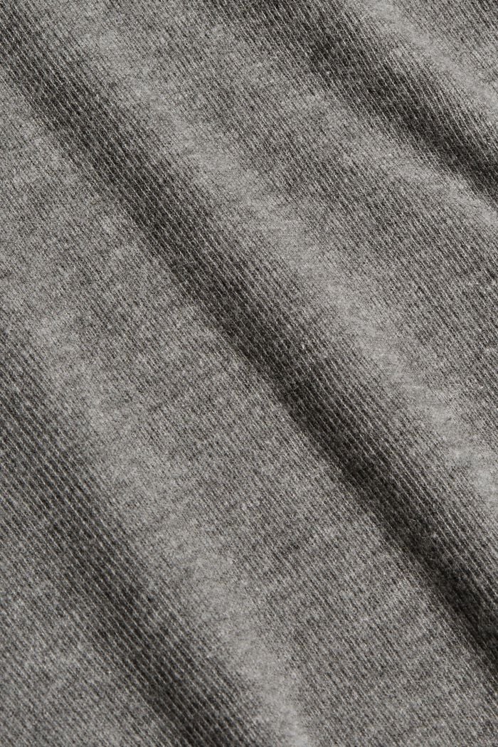 Mikina ze směsi s bio bavlnou, GUNMETAL, detail image number 4