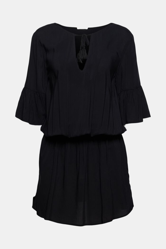 Plážové šaty z materiálu LENZING™ ECOVERO™, BLACK, detail image number 0