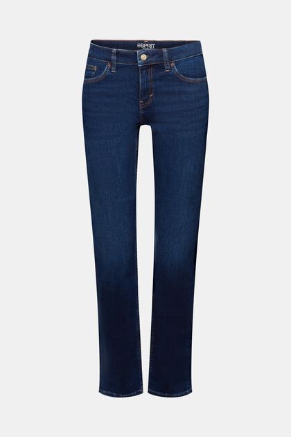 Strečové džíny s rovnými nohavicemi, směs s bavlnou