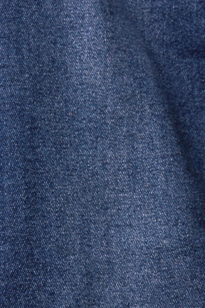 Džíny s vysokým pasem a rovnými nohavicemi, BLUE DARK WASHED, detail image number 5