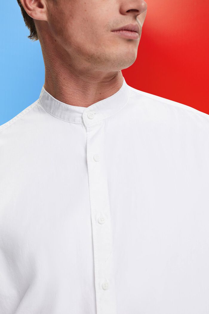 Košile s nízkým stojáčkem, WHITE, detail image number 2