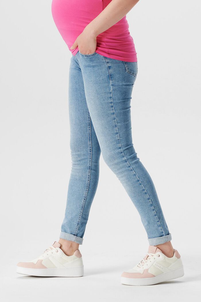 Skinny Fit džíny s pásem přes bříško, LIGHTWASH, detail image number 3