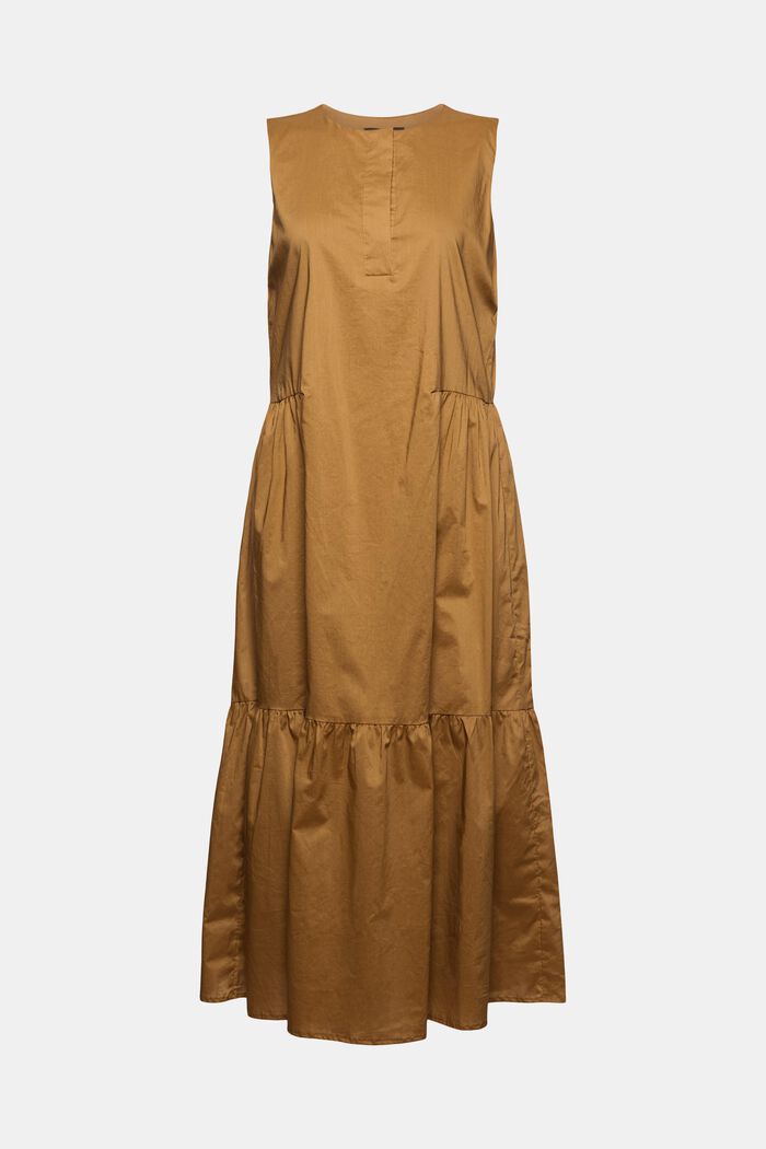 Bavlněné midi šaty bez rukávů, s volány, BARK, detail image number 7