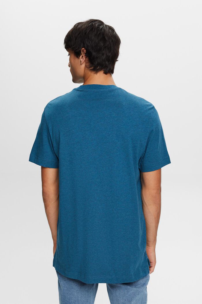 Tričko s kulatým výstřihem ke krku, 100% bavlna, GREY BLUE, detail image number 3