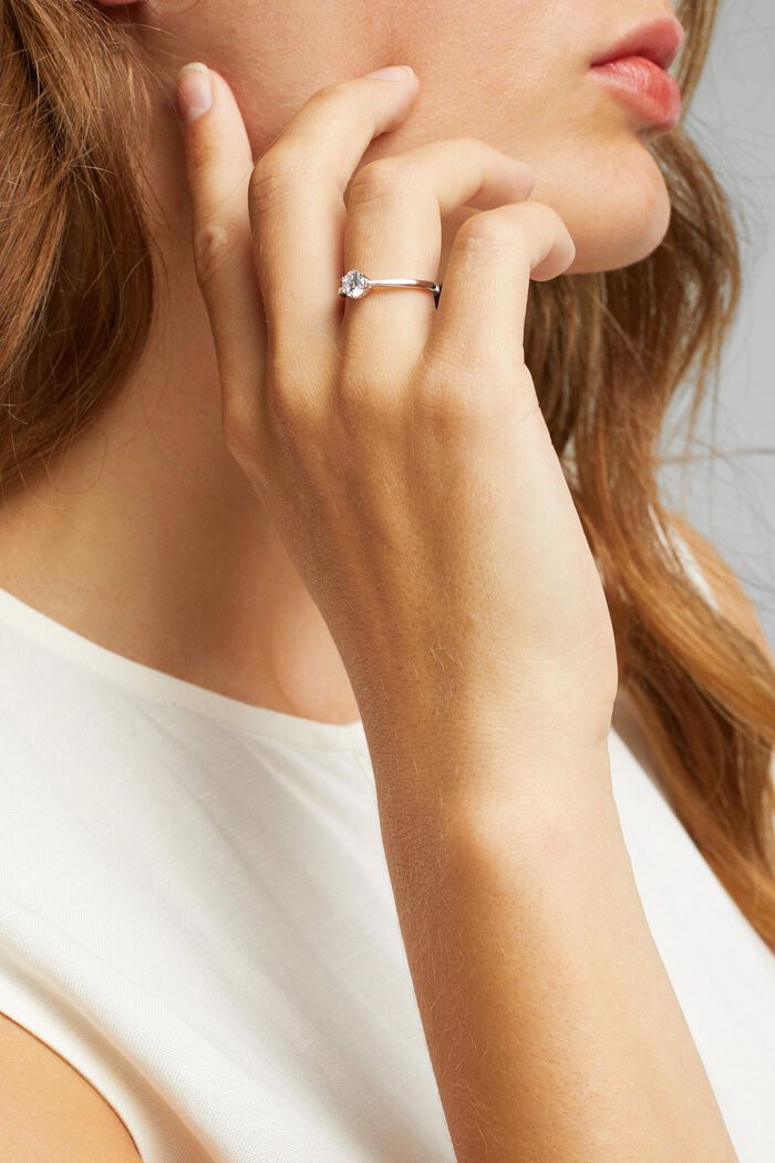 Prsten se zirkony, sterlingové stříbro, SILVER, detail image number 2