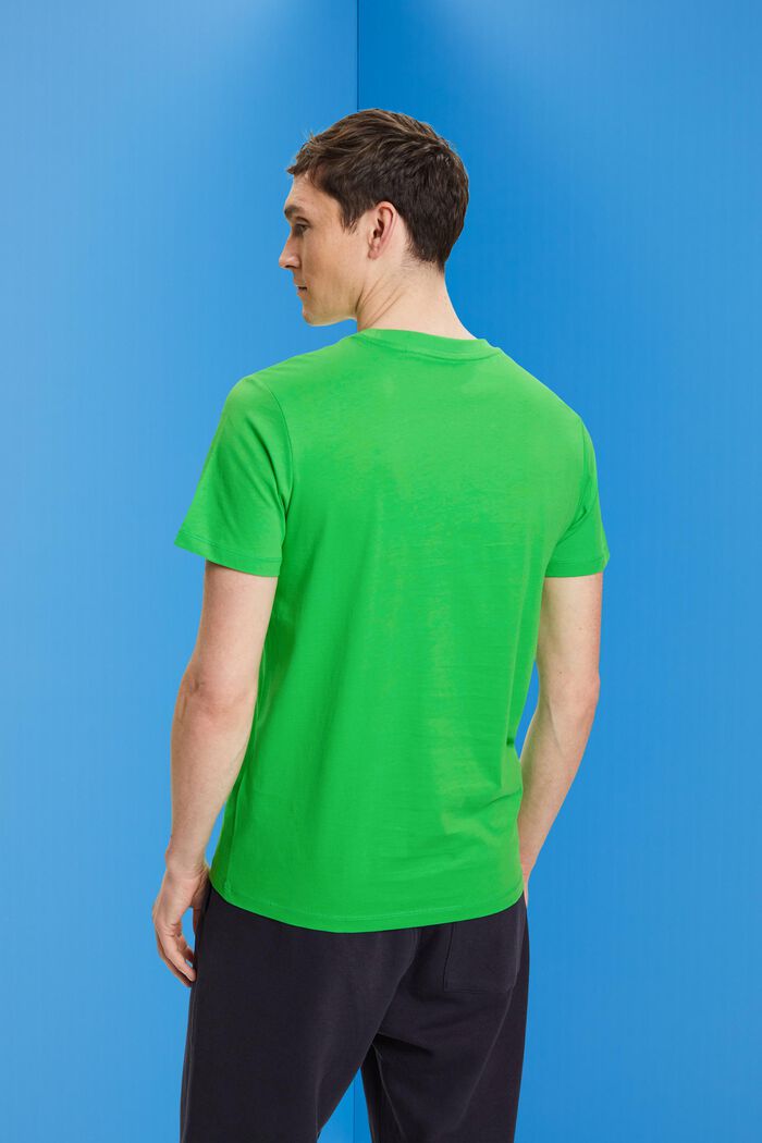 Žerzejové tričko s kulatým výstřihem, GREEN, detail image number 3