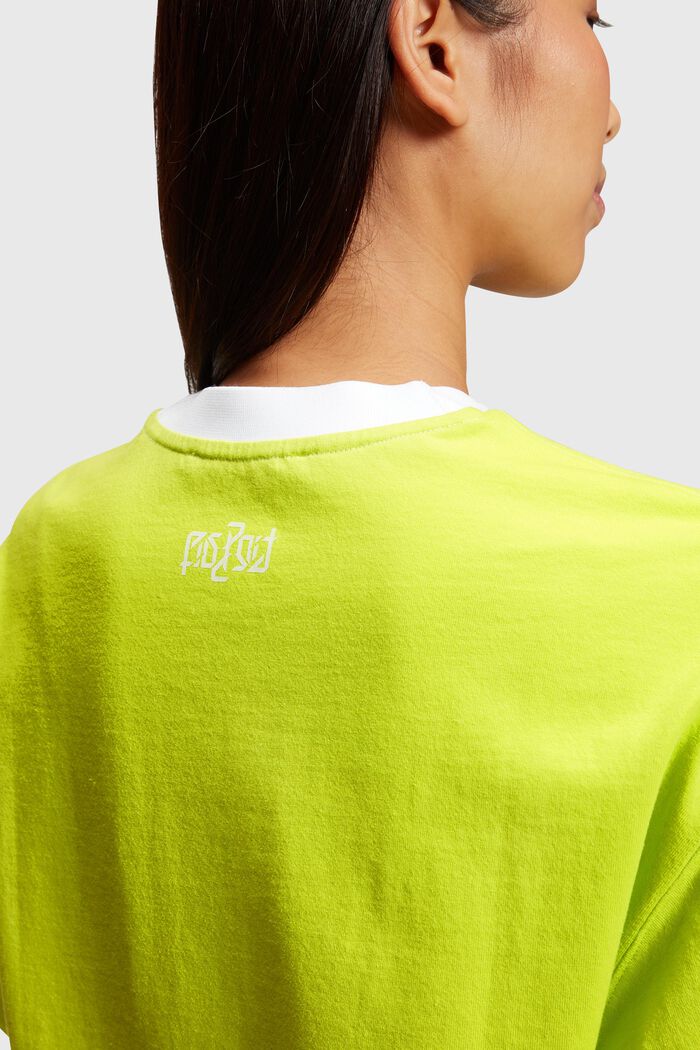 Tričkové šaty Neon Pop, LIME YELLOW, detail image number 2