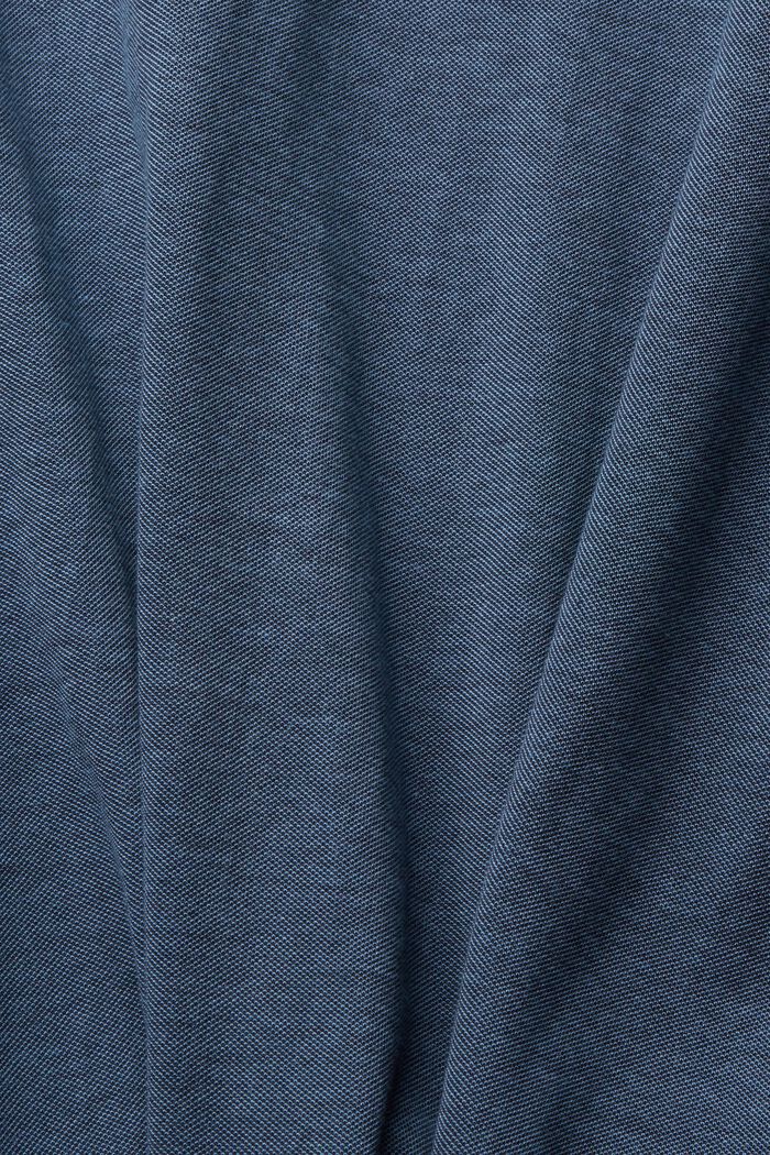 Tričko z bavlněného piké, BLUE, detail image number 4